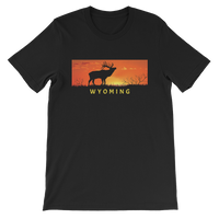 Wyoming Elk Sunset - Men's/Unisex Short Sleeve