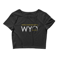 "I Totally Blacked Out in WYO" Eclipse - Women’s Crop Top