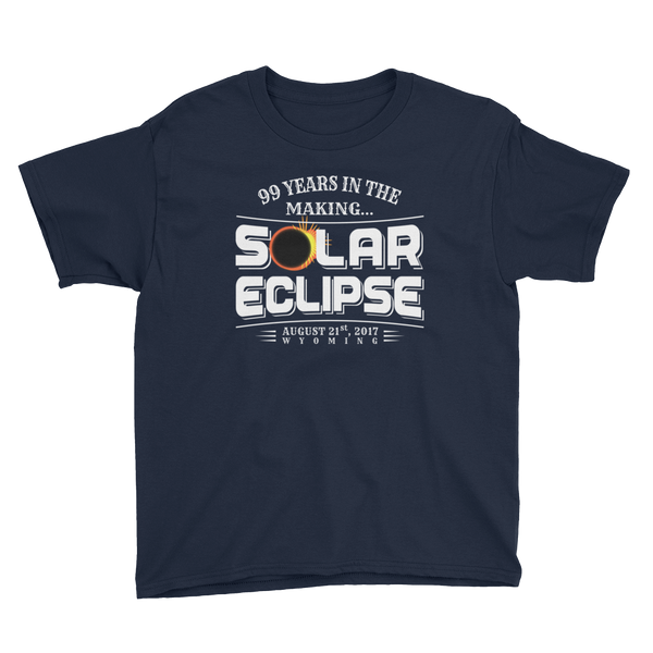 WYOMING "99 Years in the Making" Eclipse - Kid's/Youth Short Sleeve