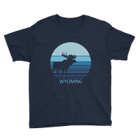 Wyoming Moon Moose - Kid's/Youth Short Sleeve
