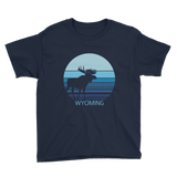 Wyoming Moon Moose - Kid's/Youth Short Sleeve