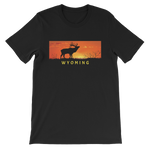 Wyoming Elk Sunset - Men's/Unisex Short Sleeve