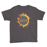 2017 Solar Eclipse Watercolor Burst - Kid's/Youth Short Sleeve