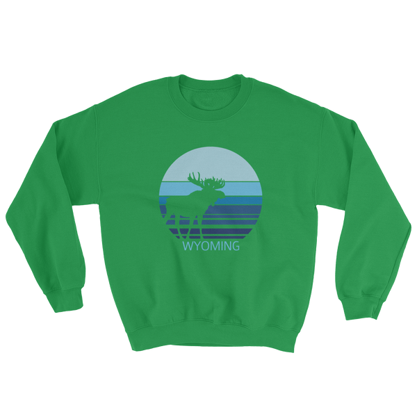 Wyoming Moon Moose Sweatshirt - Unisex