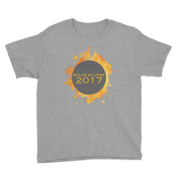 2017 Solar Eclipse Watercolor Burst - Kid's/Youth Short Sleeve
