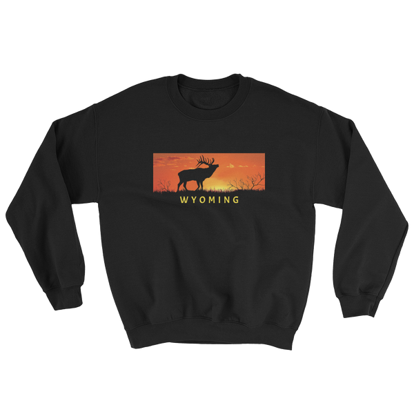 Wyoming Elk Sunset Sweatshirt - Unisex