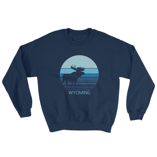 Wyoming Moon Moose Sweatshirt - Unisex